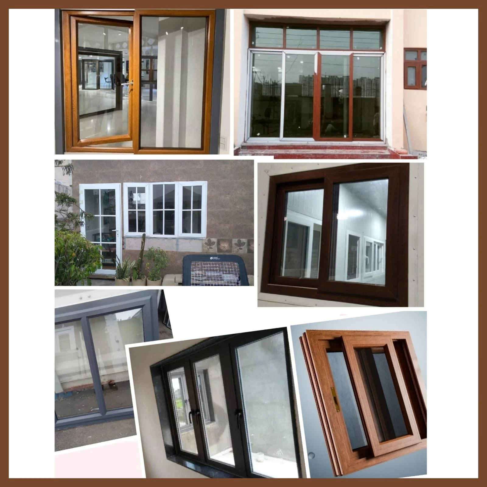 uPVC Color Options Palette